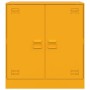 Aparador de acero amarillo mostaza 67x39x73 cm de vidaXL, Aparadores - Ref: Foro24-841676, Precio: 104,67 €, Descuento: %