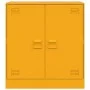 Aparador de acero amarillo mostaza 67x39x73 cm de vidaXL, Aparadores - Ref: Foro24-841676, Precio: 103,54 €, Descuento: %