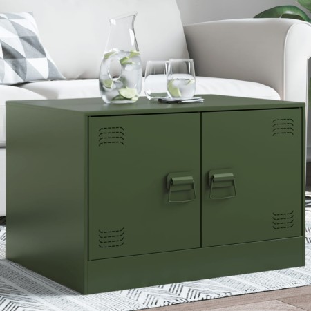 Mesa de centro acero verde oliva 67x50x44 cm de vidaXL, Mesas de centro - Ref: Foro24-841731, Precio: 71,27 €, Descuento: %