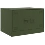 Mesa de centro acero verde oliva 67x50x44 cm de vidaXL, Mesas de centro - Ref: Foro24-841731, Precio: 71,27 €, Descuento: %