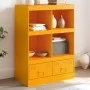 Aparador de acero amarillo mostaza 67x39x95 cm de vidaXL, Aparadores - Ref: Foro24-841802, Precio: 108,57 €, Descuento: %