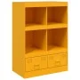 Mustard yellow steel sideboard 67x39x95 cm by vidaXL, Sideboards - Ref: Foro24-841802, Price: 108,57 €, Discount: %