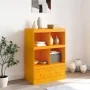 Mustard yellow steel sideboard 67x39x95 cm by vidaXL, Sideboards - Ref: Foro24-841802, Price: 108,57 €, Discount: %