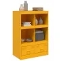 Aparador de acero amarillo mostaza 67x39x95 cm de vidaXL, Aparadores - Ref: Foro24-841802, Precio: 108,57 €, Descuento: %