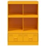 Aparador de acero amarillo mostaza 67x39x95 cm de vidaXL, Aparadores - Ref: Foro24-841802, Precio: 109,63 €, Descuento: %