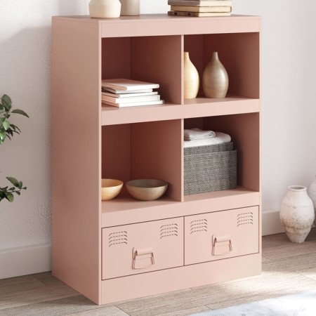 Aparador de acero rosa 67x39x95 cm de vidaXL, Aparadores - Ref: Foro24-841800, Precio: 108,82 €, Descuento: %
