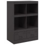 Aparador de acero negro 67x39x95 cm de vidaXL, Aparadores - Ref: Foro24-841799, Precio: 114,53 €, Descuento: %