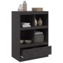 Aparador de acero negro 67x39x95 cm de vidaXL, Aparadores - Ref: Foro24-841799, Precio: 114,53 €, Descuento: %
