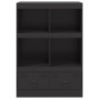 Aparador de acero negro 67x39x95 cm de vidaXL, Aparadores - Ref: Foro24-841799, Precio: 114,53 €, Descuento: %