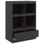 Aparador de acero negro 67x39x95 cm de vidaXL, Aparadores - Ref: Foro24-841799, Precio: 114,53 €, Descuento: %