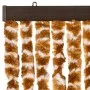 Cortina antimoscas chenilla ocre y blanco 118x220 cm de vidaXL, Mosquiteras para ventanas - Ref: Foro24-4004891, Precio: 74,3...