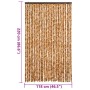 Cortina antimoscas chenilla ocre y blanco 118x220 cm de vidaXL, Mosquiteras para ventanas - Ref: Foro24-4004891, Precio: 75,6...