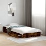 Cama con cajones madera de ingeniería roble ahumado 90x190 cm de vidaXL, Camas y somieres - Ref: Foro24-3280710, Precio: 130,...