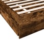 Cama con cajones madera de ingeniería roble ahumado 90x190 cm de vidaXL, Camas y somieres - Ref: Foro24-3280710, Precio: 130,...