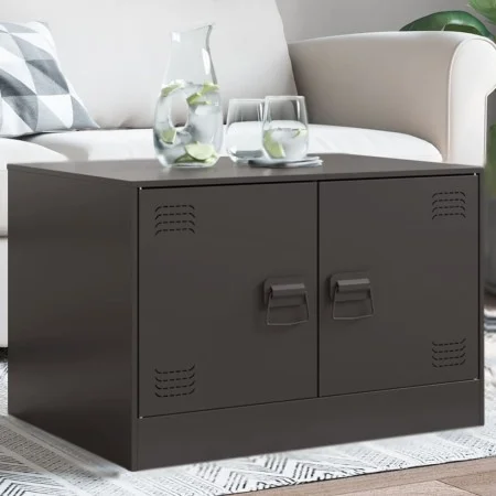 Mesa de centro acero negro 67x50x44 cm de vidaXL, Mesas de centro - Ref: Foro24-841727, Precio: 66,26 €, Descuento: %