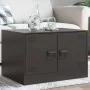 Mesa de centro acero negro 67x50x44 cm de vidaXL, Mesas de centro - Ref: Foro24-841727, Precio: 66,26 €, Descuento: %