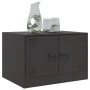 Mesa de centro acero negro 67x50x44 cm de vidaXL, Mesas de centro - Ref: Foro24-841727, Precio: 66,26 €, Descuento: %