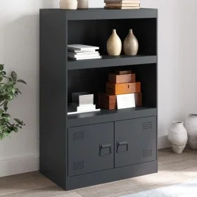 Anthracite steel sideboard 67x39x107 cm by vidaXL, Sideboards - Ref: Foro24-841669, Price: 106,67 €, Discount: %