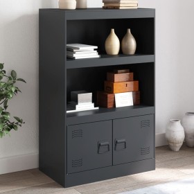 Aparador de acero antracita 67x39x107 cm de vidaXL, Aparadores - Ref: Foro24-841669, Precio: 107,73 €, Descuento: %