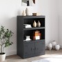 Aparador de acero antracita 67x39x107 cm de vidaXL, Aparadores - Ref: Foro24-841669, Precio: 107,73 €, Descuento: %
