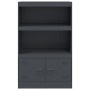 Aparador de acero antracita 67x39x107 cm de vidaXL, Aparadores - Ref: Foro24-841669, Precio: 107,73 €, Descuento: %