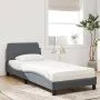 Cama con colchón terciopelo gris oscuro 90x200 cm de vidaXL, Camas y somieres - Ref: Foro24-3208332, Precio: 275,15 €, Descue...
