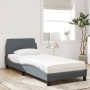 Cama con colchón terciopelo gris oscuro 90x200 cm de vidaXL, Camas y somieres - Ref: Foro24-3208332, Precio: 254,49 €, Descue...