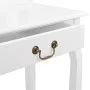Tocador y taburete madera paulownia y MDF blanco 65x36x128 cm de vidaXL, Tocadores para dormitorios - Ref: Foro24-289334, Pre...
