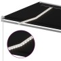 Toldo retráctil manual con LED gris antracita 500x350 cm de vidaXL, Toldos - Ref: Foro24-3069024, Precio: 481,36 €, Descuento: %