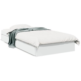 Cama con cajones madera de ingeniería blanca 90x200 cm de vidaXL, Camas y somieres - Ref: Foro24-3280678, Precio: 167,65 €, D...