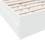 Cama con cajones madera de ingeniería blanca 90x200 cm de vidaXL, Camas y somieres - Ref: Foro24-3280678, Precio: 167,65 €, D...