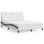 Cama con colchón cuero sintético blanco y negro 120x200 cm de vidaXL, Camas y somieres - Ref: Foro24-3208716, Precio: 389,89 ...