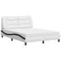 Cama con colchón cuero sintético blanco y negro 120x200 cm de vidaXL, Camas y somieres - Ref: Foro24-3208716, Precio: 389,89 ...