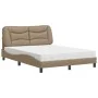 Cama con colchón cuero sintético capuchino 140x190 cm de vidaXL, Camas y somieres - Ref: Foro24-3208721, Precio: 408,21 €, De...