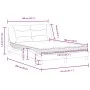 Cama con colchón cuero sintético capuchino 140x190 cm de vidaXL, Camas y somieres - Ref: Foro24-3208721, Precio: 408,21 €, De...