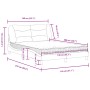 Cama con colchón cuero sintético capuchino 140x200 cm de vidaXL, Camas y somieres - Ref: Foro24-3208728, Precio: 457,20 €, De...