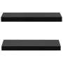 Estantes flotantes de pared 2 unidades negro 40x20x3,8 cm de vidaXL, Estantes y estanterías - Ref: Foro24-288200, Precio: 32,...