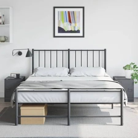Mesitas de noche 2 unidades gris antracita 34,5x39x44 cm de vidaXL, Mesitas de noche - Ref: Foro24-841612, Precio: 63,21 €, D...