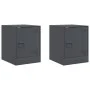 Bedside tables 2 units anthracite gray 34.5x39x44 cm by vidaXL, Nightstands - Ref: Foro24-841612, Price: 63,21 €, Discount: %