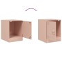 Mesitas de noche 2 unidades acero rosa 34,5x39x44 cm de vidaXL, Mesitas de noche - Ref: Foro24-841610, Precio: 63,83 €, Descu...