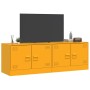 Muebles para TV 2 unidades acero amarillo mostaza 67x39x44 cm de vidaXL, Muebles TV - Ref: Foro24-841638, Precio: 109,32 €, D...
