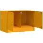 Muebles para TV 2 unidades acero amarillo mostaza 67x39x44 cm de vidaXL, Muebles TV - Ref: Foro24-841638, Precio: 108,48 €, D...