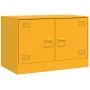 Muebles para TV 2 unidades acero amarillo mostaza 67x39x44 cm de vidaXL, Muebles TV - Ref: Foro24-841638, Precio: 108,48 €, D...