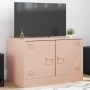 Mueble para TV de acero rosa 67x39x44 cm de vidaXL, Muebles TV - Ref: Foro24-841633, Precio: 60,96 €, Descuento: %