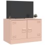 Mueble para TV de acero rosa 67x39x44 cm de vidaXL, Muebles TV - Ref: Foro24-841633, Precio: 60,96 €, Descuento: %