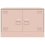 Mueble para TV de acero rosa 67x39x44 cm de vidaXL, Muebles TV - Ref: Foro24-841633, Precio: 60,96 €, Descuento: %