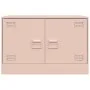 Mueble para TV de acero rosa 67x39x44 cm de vidaXL, Muebles TV - Ref: Foro24-841633, Precio: 60,38 €, Descuento: %