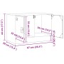 Mueble para TV de acero rosa 67x39x44 cm de vidaXL, Muebles TV - Ref: Foro24-841633, Precio: 60,96 €, Descuento: %