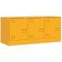 Mueble para TV de acero amarillo mostaza 99x39x44 cm de vidaXL, Muebles TV - Ref: Foro24-841646, Precio: 94,28 €, Descuento: %
