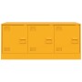 Mueble para TV de acero amarillo mostaza 99x39x44 cm de vidaXL, Muebles TV - Ref: Foro24-841646, Precio: 94,28 €, Descuento: %